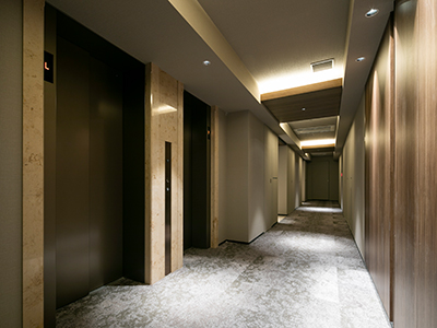 内廊下｜ザ・パークハウス高輪松ヶ丘