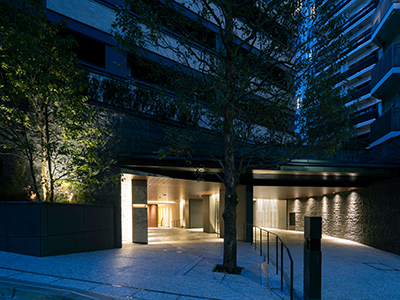 エントランスアプローチ｜ザ・パークハウス高輪松ヶ丘