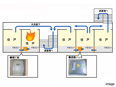 避難路｜ザ・パークハウス高輪松ヶ丘